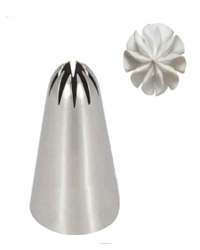 132 Nozzel for Cakes, Pastries Stainless Steel Quick Flower Icing Nozzle