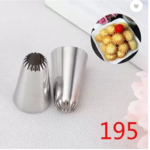 195 Stainless Steel  Icing Nozzle  (Silver Pack of 1)