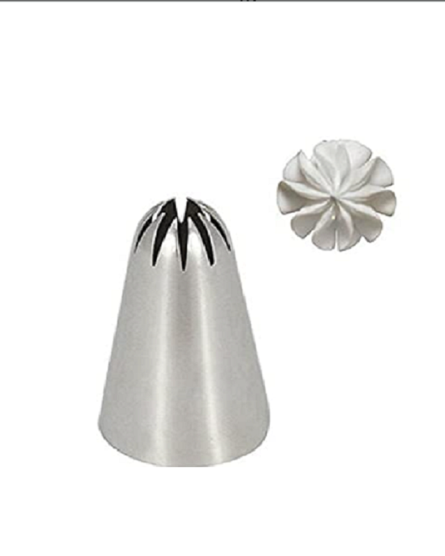 Nozzel for Cakes, Pastries Stainless Steel Quick Flower Icing Nozzle