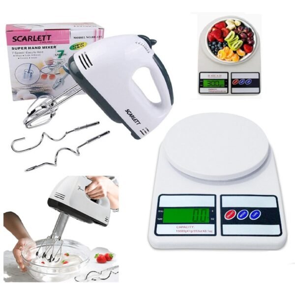 Whip-Cream Machine And Weighing Scale