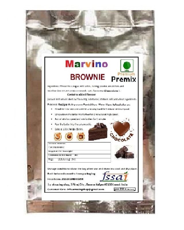 Marvino Brownie Cake Premix 250 g, 500g, 1kg