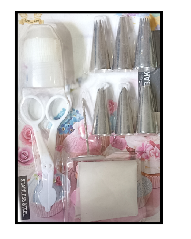 Baking Nozzle Set 10PCS Stainless Steel Decorative Pastry, Cake