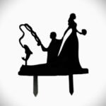 Couple Cake Topper For Cake Decoration Pack Of 1