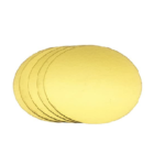 7*7 Golden Round Shape Cake Base For 250gm Cake (Set Of 10 )