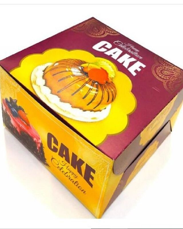 Cake Packaging Box 7*7*4 for 250g Cake (Random Design)