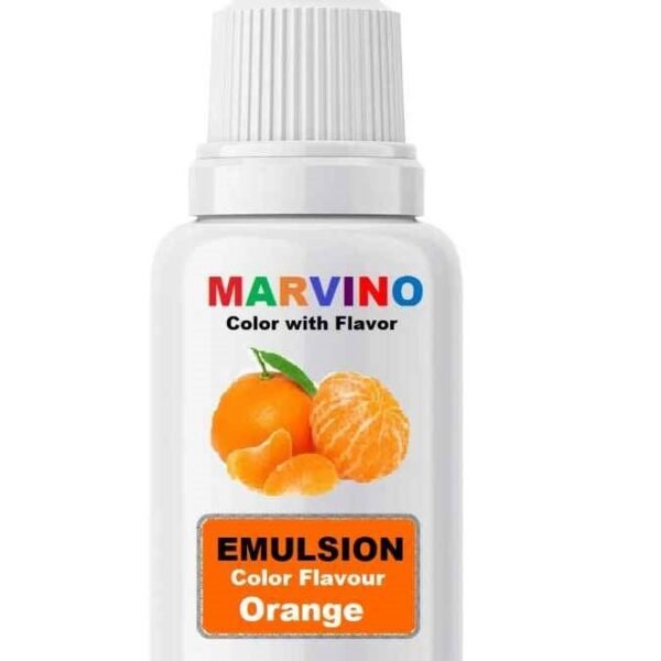 Marvino Emulsion (Orange ) Flavored for cakes icecreams pastries whipcreams Jellies 20 ml