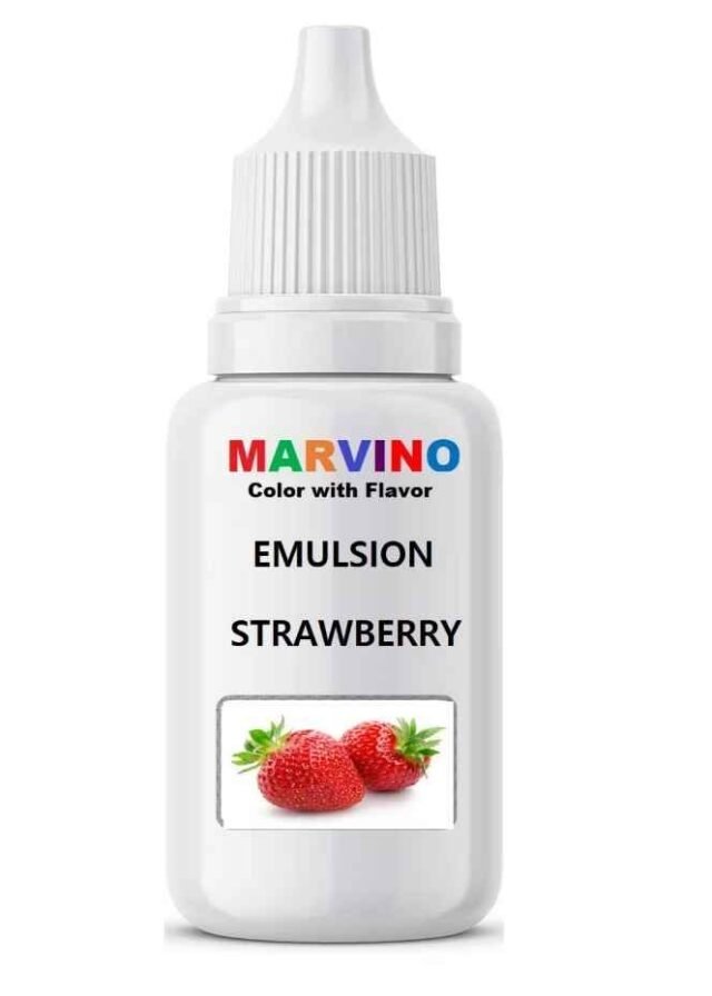 Marvino Emulsion Assorted 20ml Flavored Color for Cakes ice Creams Pastries  )(STRAWBERRY )