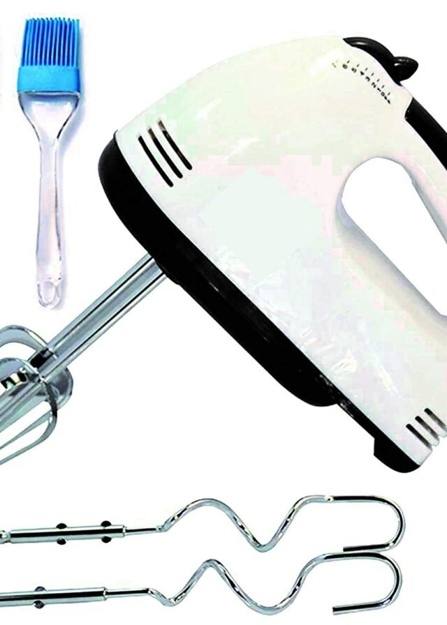 High Speed Hand Mixer with 7 Speed (White)