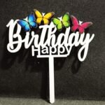 Butterfly Happy Birthday Cake Topper