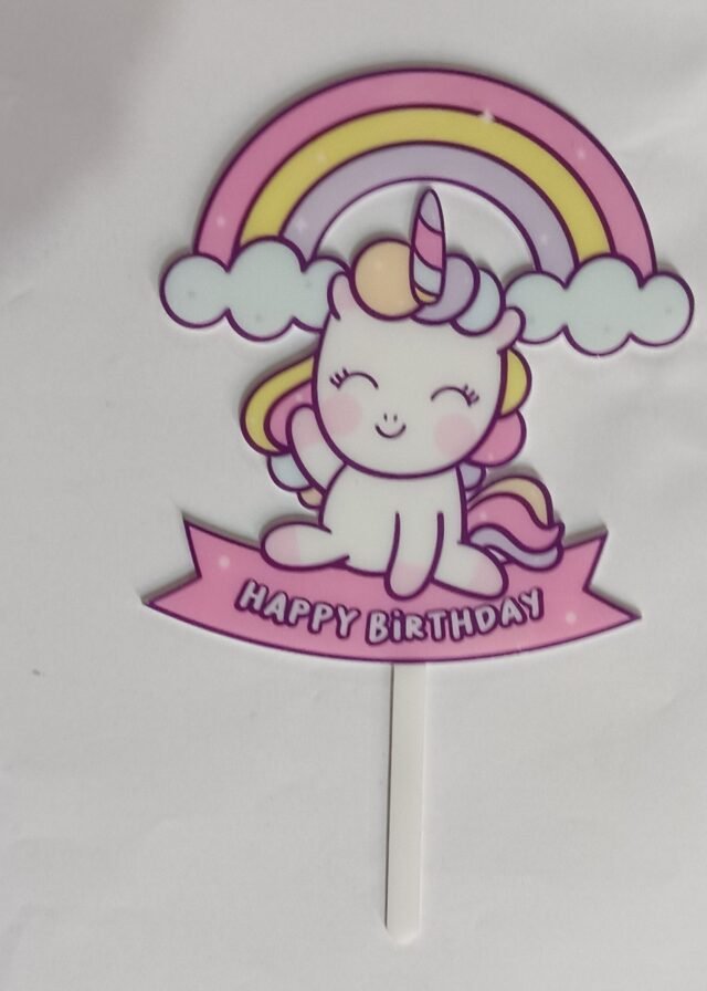 #8 Happy Birthday Cake Topper For Birthday Party