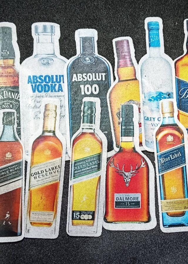 Edible Beer Bottel Wafer Cake Topper Pack of 15