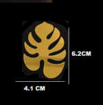 Leaves Cake Decoration Golden Cake Topper (Pack Of 6) - Image 2