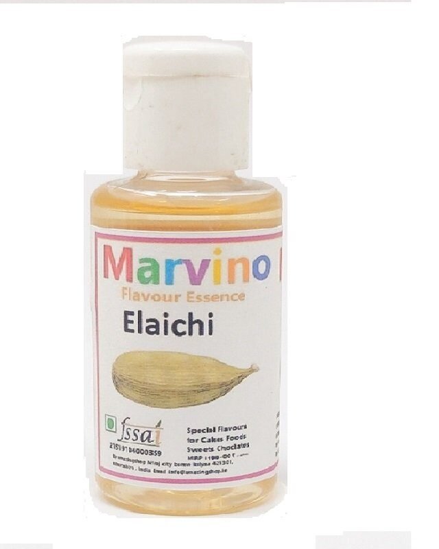 Marvino Elaichi Fruit Flavour Essence Extracts for Cakes Whip-Creams Sweets Choclates and Icecreams  Liquid Food Essence  (20 ml)