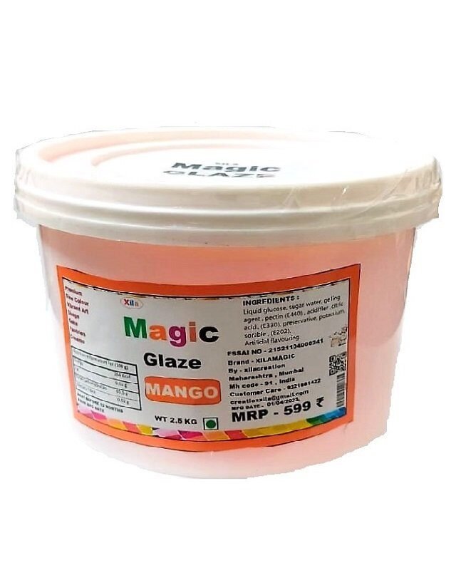 Mango Glaze 2.5 kg For Cake Decorating.