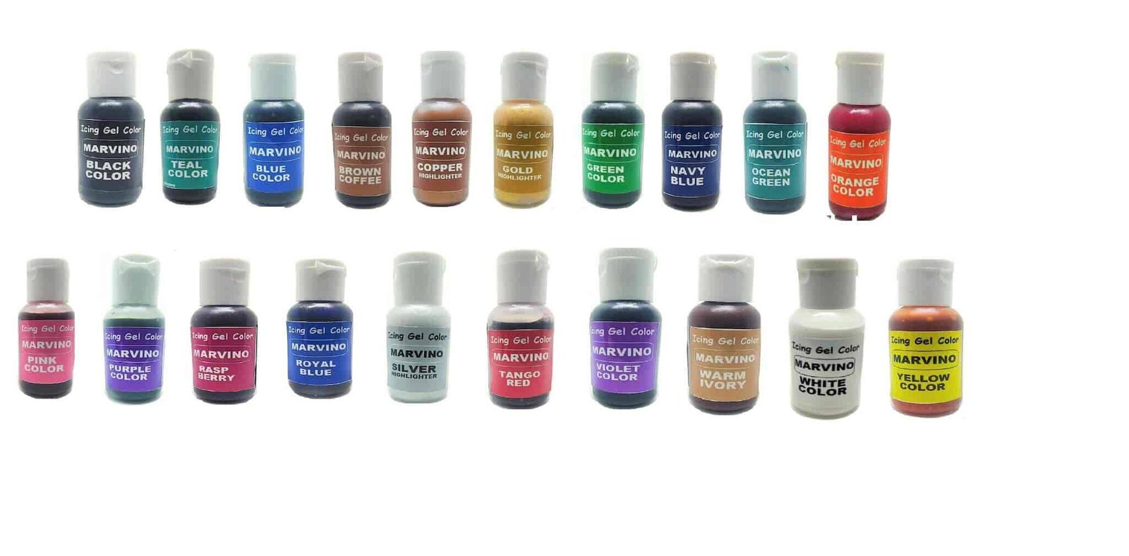Marvino Special Icing Gel Color Set of 20 Marvino Special Icing Gel Color Set of 20