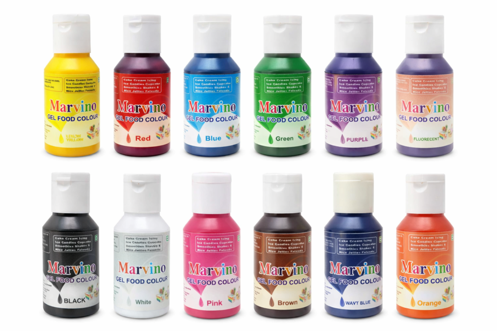Marvino gel food colors