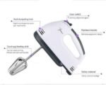 High Speed Hand Mixer with 7 Speed (White) - Image 5