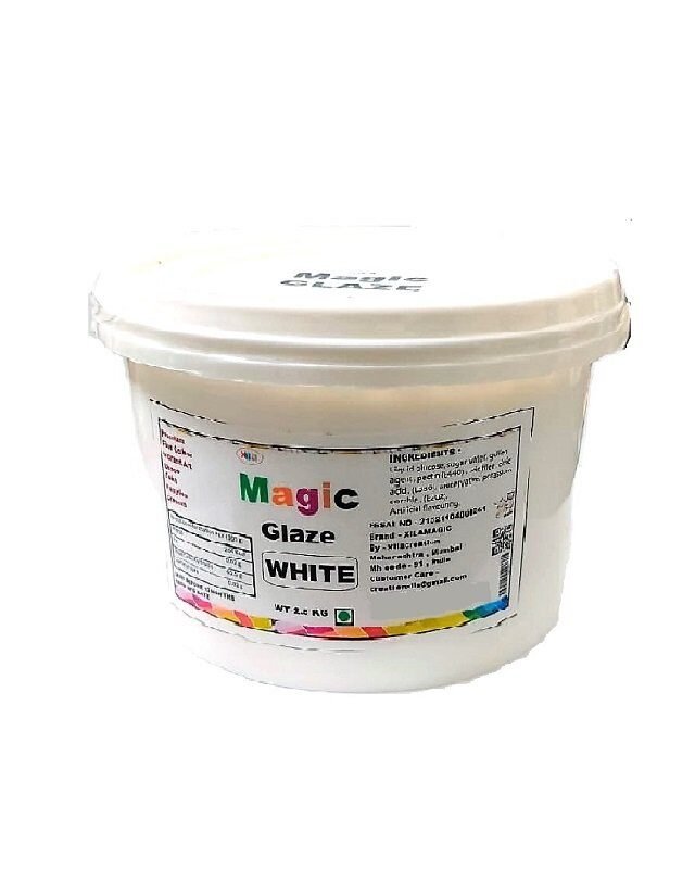 White Glaze 2.5 kg For Cake Decorating.