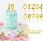 0-9 Number Cake Topper (Gold) - Image 6