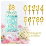 0-9 Number Cake Topper (Gold)
