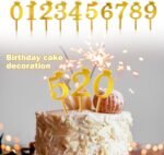 0-9 Number Cake Topper (Gold) - Image 8