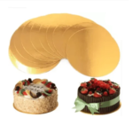 12*12 Cake Base Golden Round Shape( pack of 10) For 2 Kg Cake