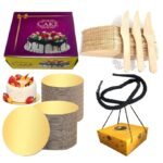 125pcs Premium cake packaging box with accessories for 2kg cake