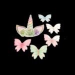 Butterfly paper cake topper (pack of 6 )