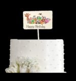 Happy birthday  Cartoon Cake Topper ( PACK OF 6 ) - Image 3