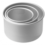 Round Cake Pan/Mould Bakeware Tool (Aluminum) ( pack of 3)