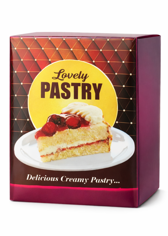 Pastry Cake Packaging box 3*4*3 for single pastry (pack of 50 )