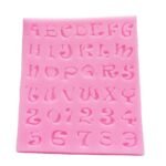 Pink Silicone Alphabet Mould