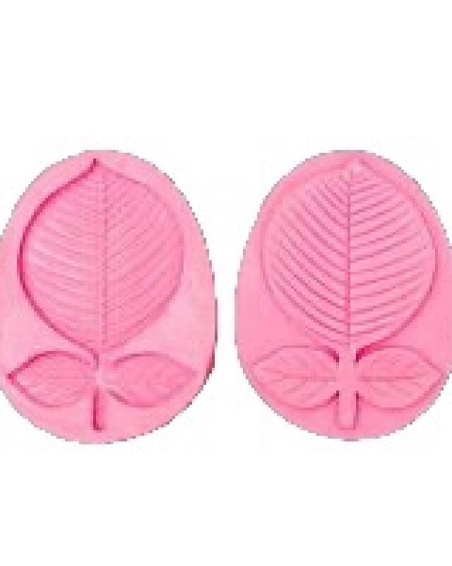 Pink Silicone Leaf Mould