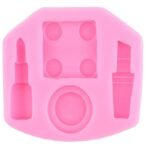 Pink Silicone Make Up Mould