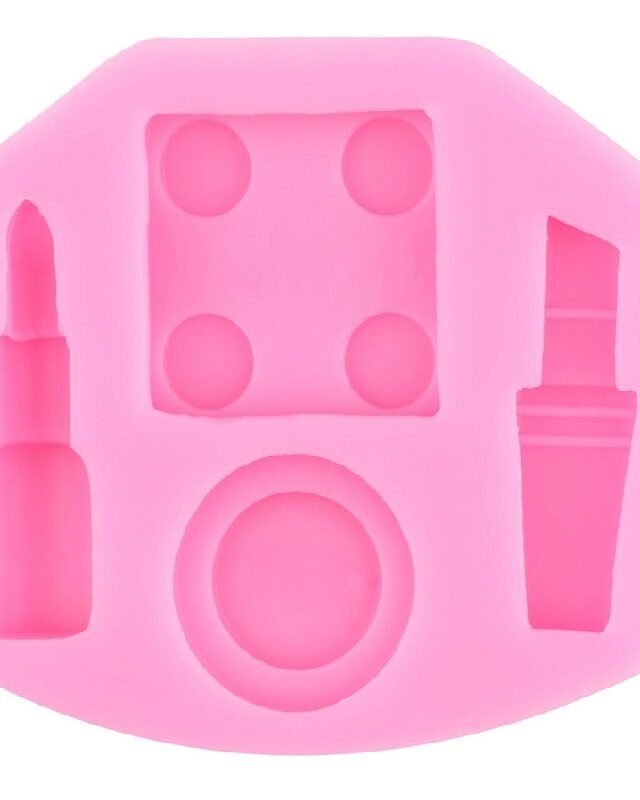 Pink Silicone Make Up Mould