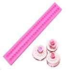 Pink Silicone Pearl Mould (2 lines) - Image 3