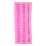 Pink Silicone Pearl Mould (3 lines)