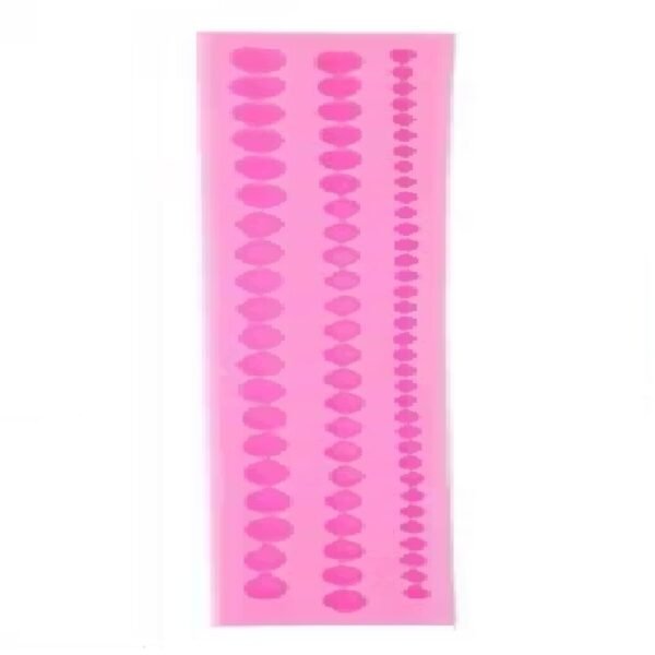 Pink Silicone Pearl Mould (3 lines)