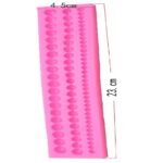 Pink Silicone Pearl Mould (3 lines) - Image 2