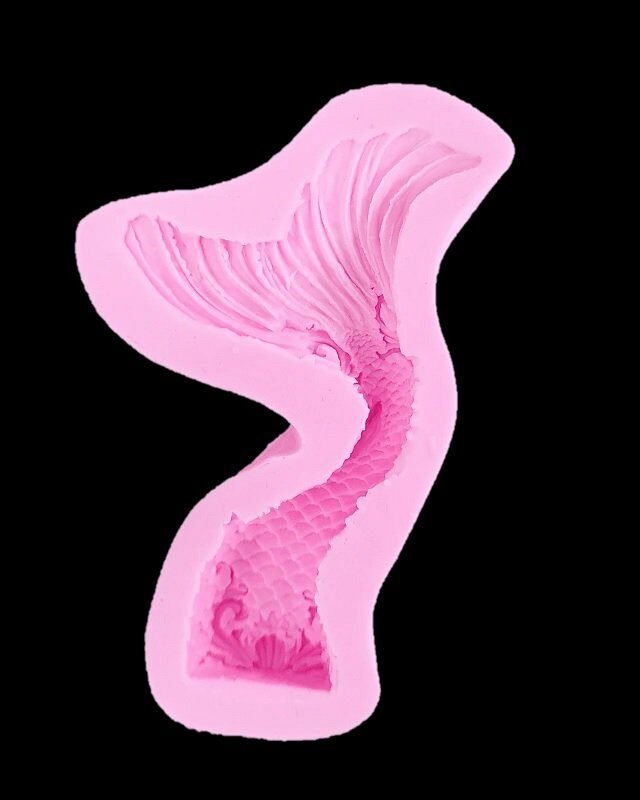 Pink Silicone Mermaid Tail Mould