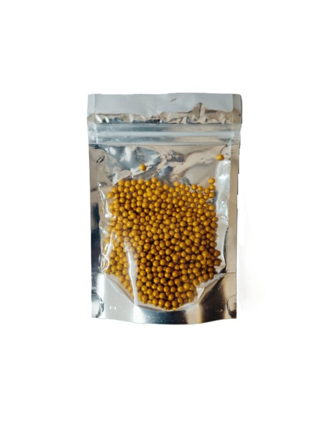 Golden Colored Ball Shaped Sprinkles