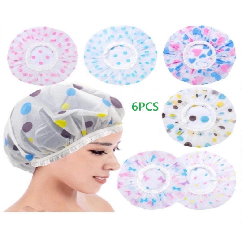 6pcs Set Shower Cap AMAZINGSHOP.IN