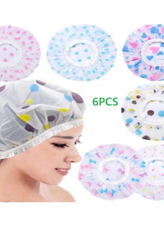 6pcs Set Shower Cap AMAZINGSHOP.IN