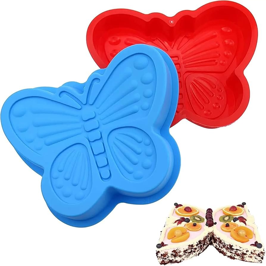 Reusable Butterfly Shaped Baking Molds for Cupcakes Pudding Jelly c