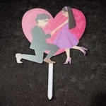 Couple Acrylic Cake Topper