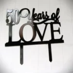 50 Years Of Love Cake Topper