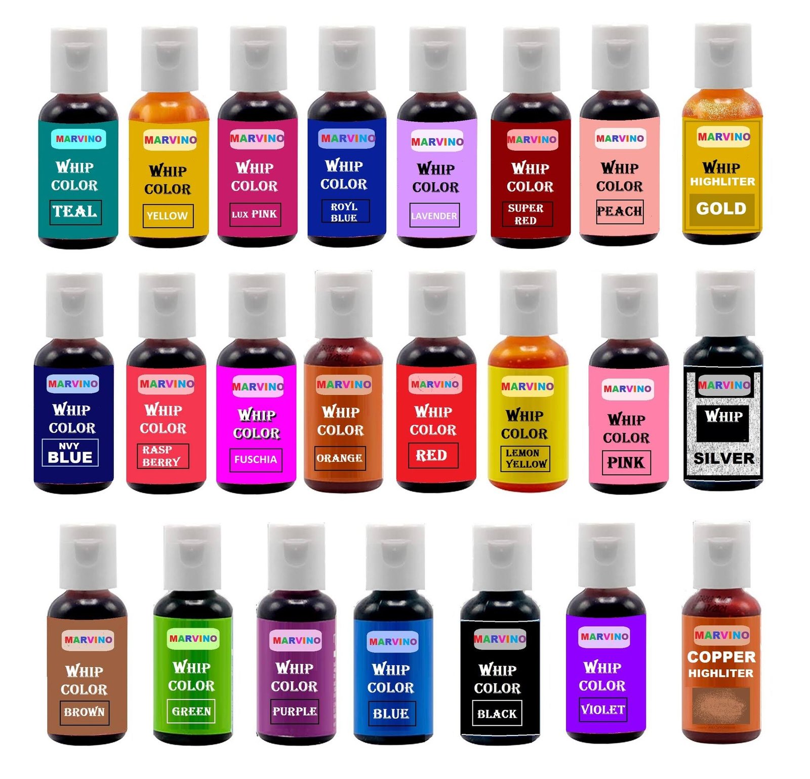 Marvino 23 Shade Whip Color Including 3 Highlighter Marvino 23 Shade Whip Color Including 3 Highlighter