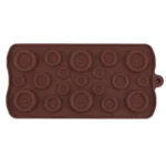 Silicone Button Shapes Chocolate Mould (Pack Of 1)