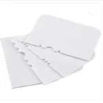 Cake Scraper Tool for Edge Decorating Icing with Different Pattern Baking Comb (Plastic Pack of 4)