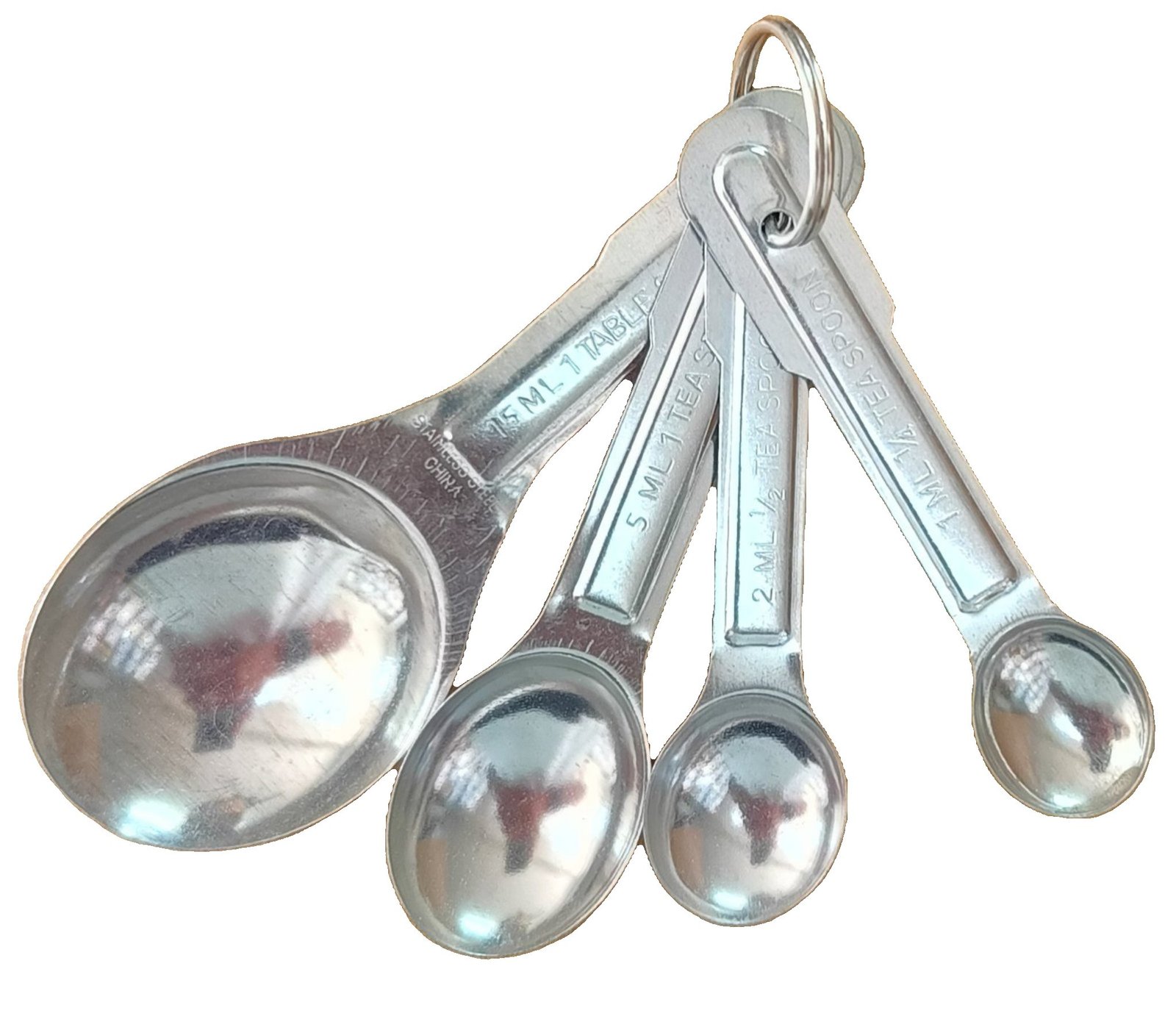 2026/04/wp-1775903640767.jpg 4pcs Measuring spoon 1/4 and 1/2, 1 teaspoon, 1 tablespoon - Image 1